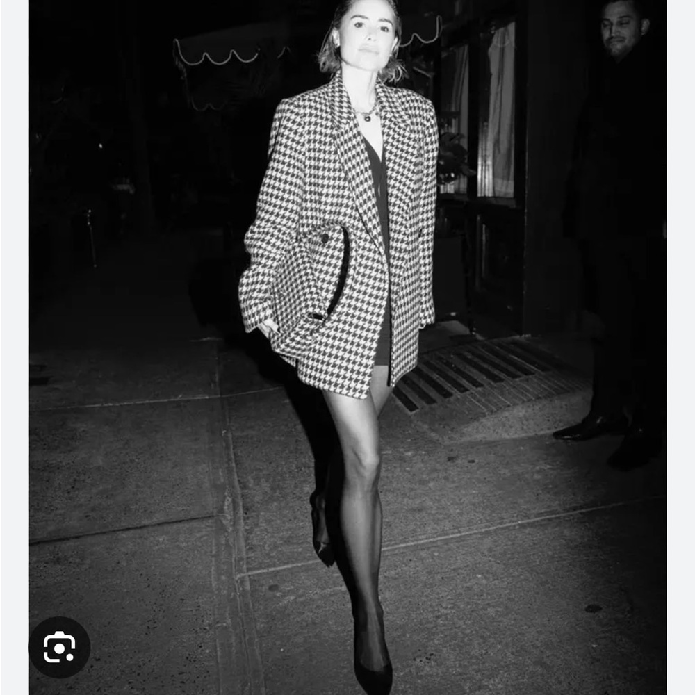 Houndstooth Double-Breasted Kaia Blazer Anine Bing